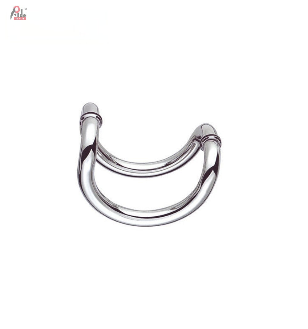A312 C‑Shape Glass Door Handle with Base