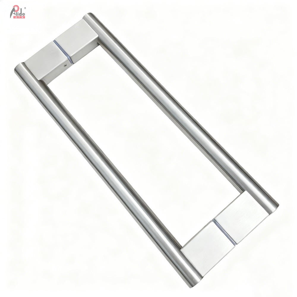 A833 - Single Bend Handle - Round Tube Main Body - Square Tube Feet - Satin Finish