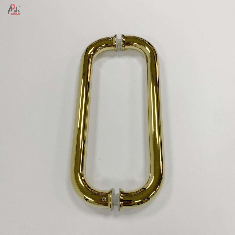 A915 Round Tube Bend Pull Handle - 19 Round Tube Bend Pull Handle - Matt Black - Bright Titanium Gold - Bright Rose Gold