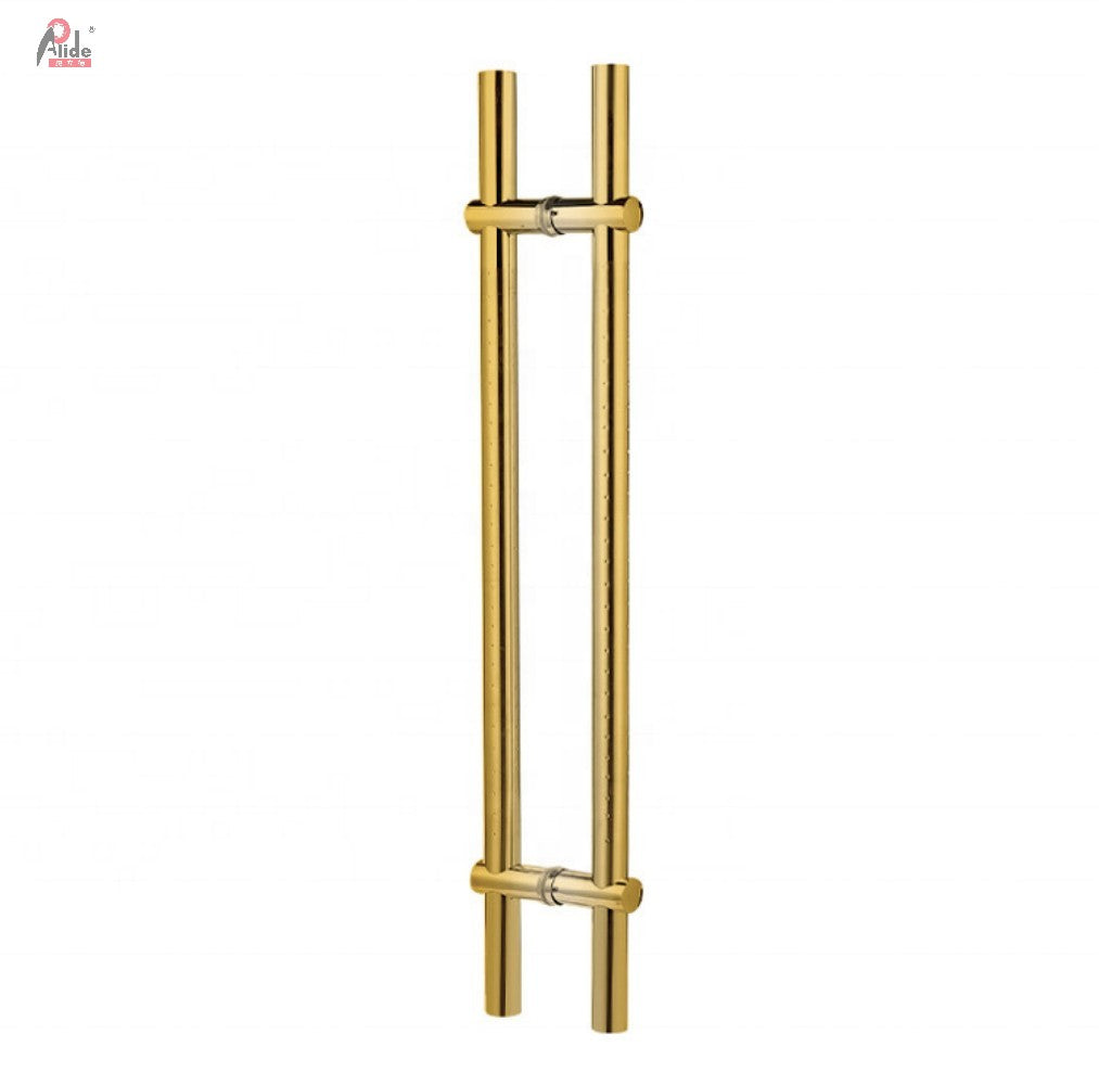 A921 Round Tube Pull Handle - Adjustable Hole Distance Handle - With Star Dot in the Middle - Rose Gold - Matt Black - Titanium Gold