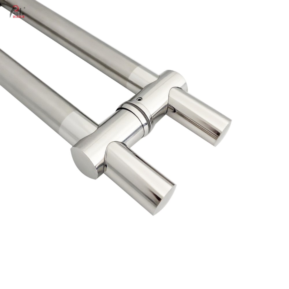 A929 - Glass Door Handle, Adjustable Hole Distance, No Dots