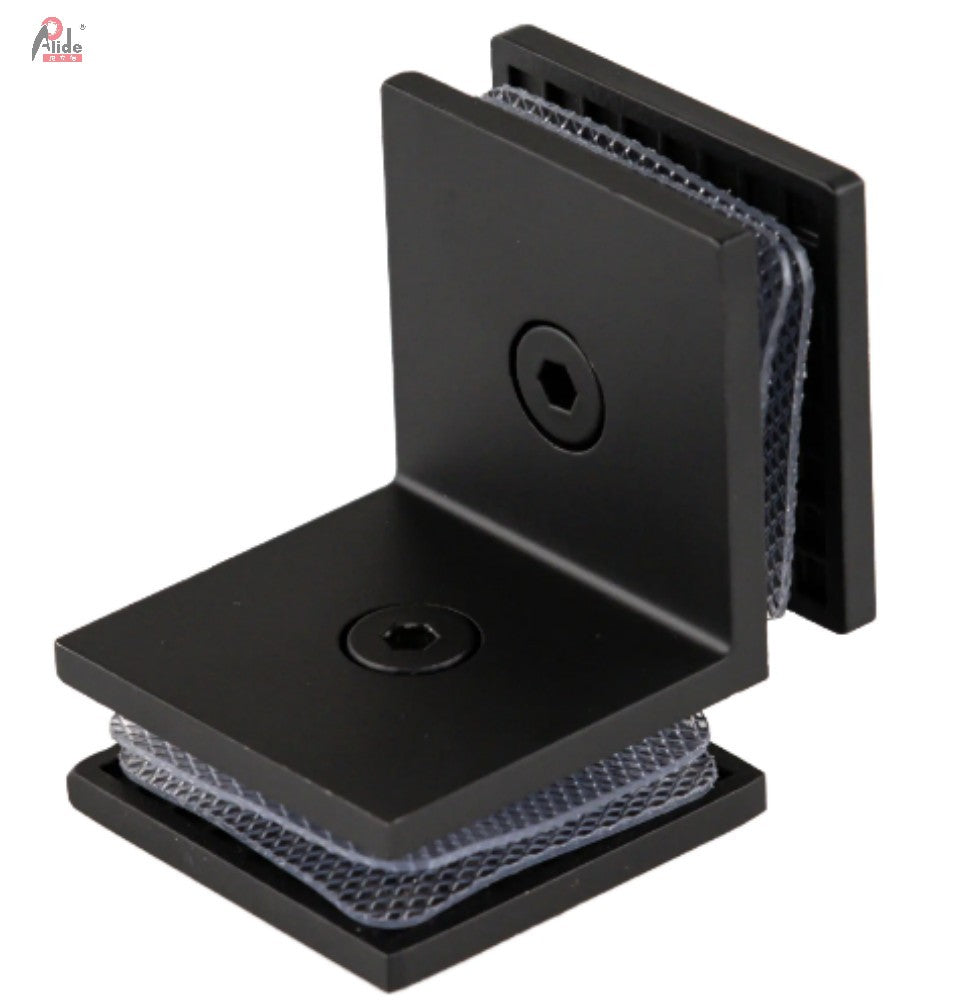 90 Degree Square Modern Stainless Steel Glass Bathroom Door Clamps and Clips for Shower Door Fixing Bracket Hotel Use