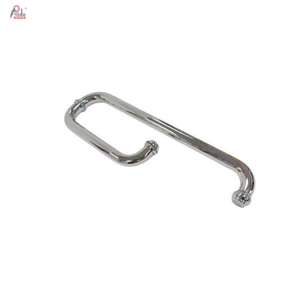 A222-25 Round Tube Shower Room Handle - 3-Hole Handle - With Standard Mirror Screws