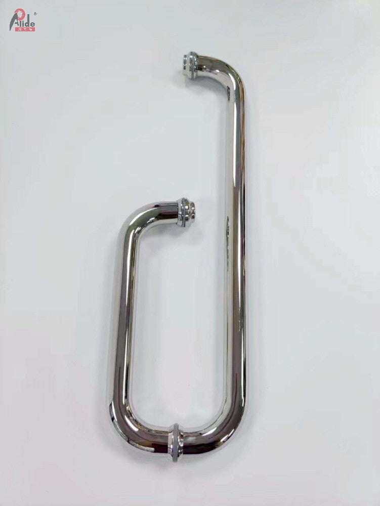 A222-25 Round Tube Shower Room Handle - 3-Hole Handle - With Standard Mirror Screws