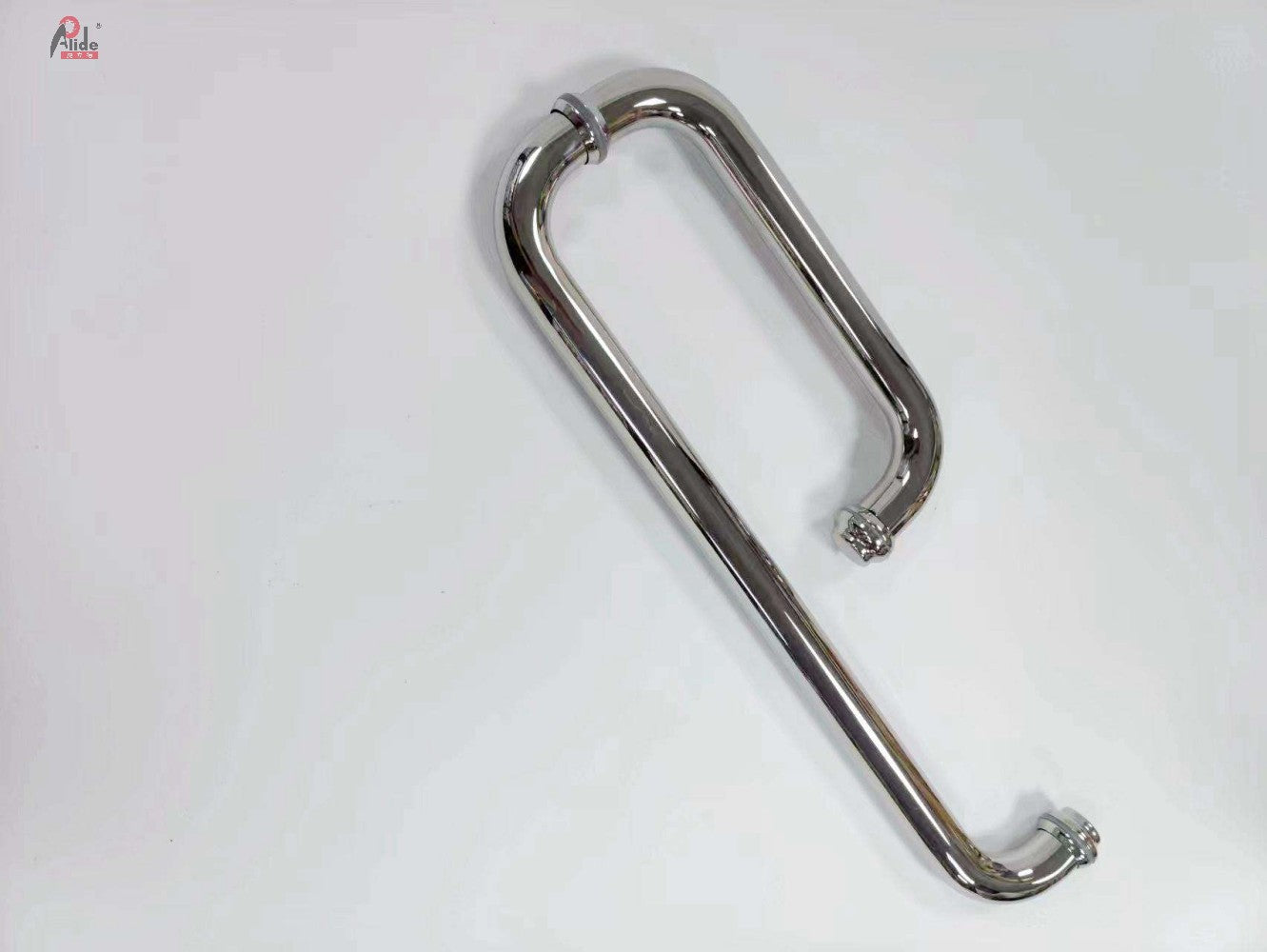 A222-25 Round Tube Shower Room Handle - 3-Hole Handle - With Standard Mirror Screws