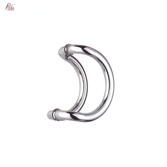 A312 C‑Shape Glass Door Handle with Base