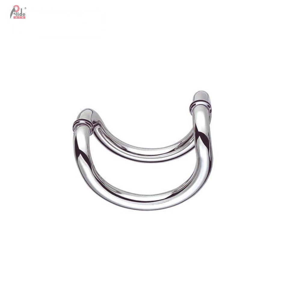 A312 C‑Shape Glass Door Handle with Base