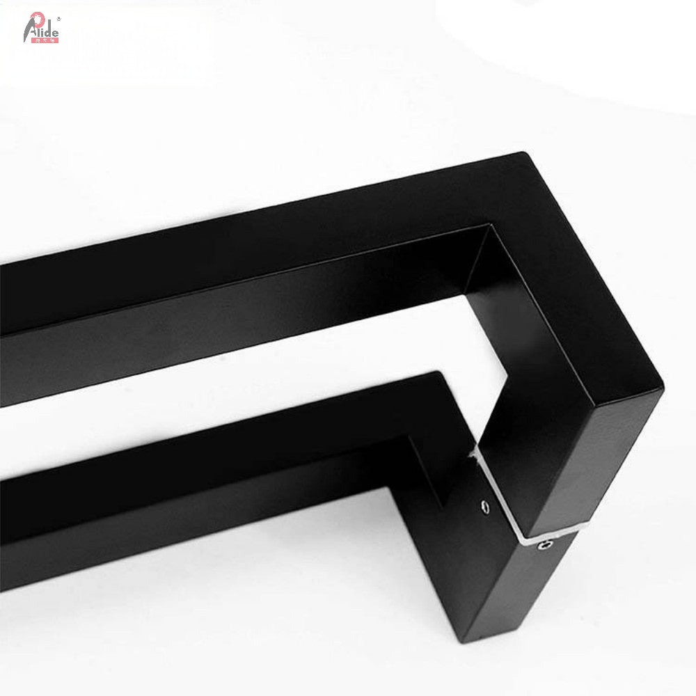 A8144 Square Tube 4-Bend Glass Door Handle