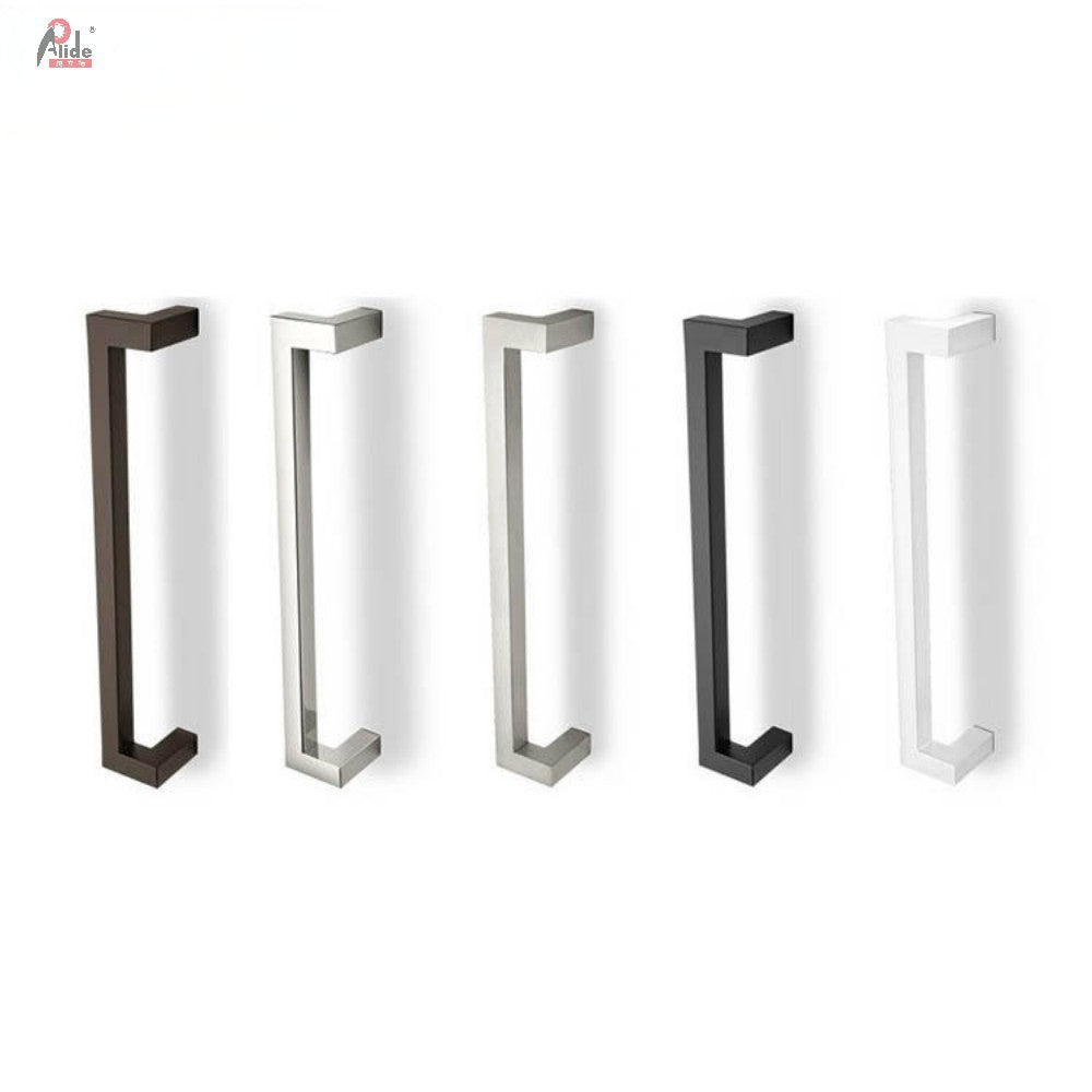 A8144 Square Tube 4-Bend Glass Door Handle