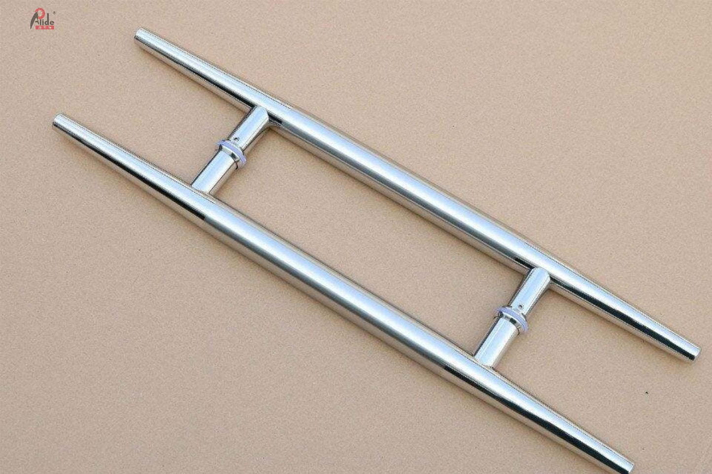 A815 Round Tube Pull Handle - Double Pointed Handle - Office Glass Door Pull Handle, Satin Finish