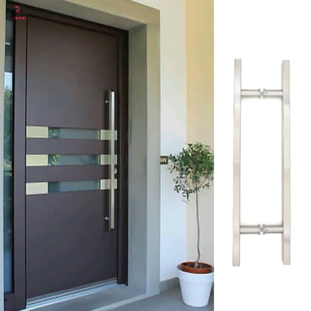 A839-20-40 Square Tube Pull Handle - Glass Door Pull Handle - Meeting Room Door Pull Handle