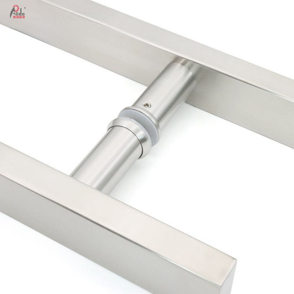 A839-20-40 Square Tube Pull Handle - Glass Door Pull Handle - Meeting Room Door Pull Handle