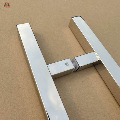 Square-Tube Glass Door Pull Handle, 25 × 25 mm – A839-25-25