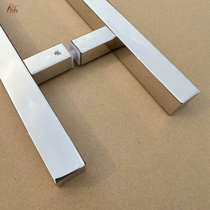 Square-Tube Glass Door Pull Handle, 25 × 25 mm – A839-25-25