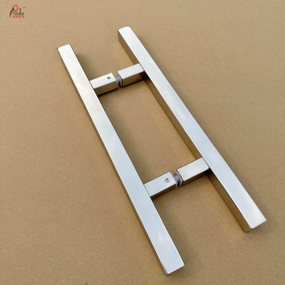 Square-Tube Glass Door Pull Handle, 25 × 25 mm – A839-25-25