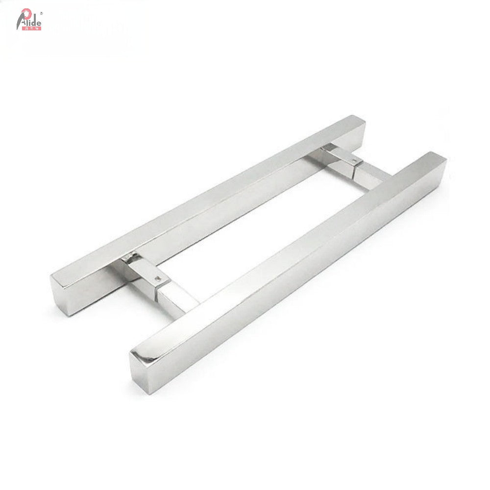 A839-25-38 Square Tube Pull Handle - With 25×25 Square Tube Base Feet