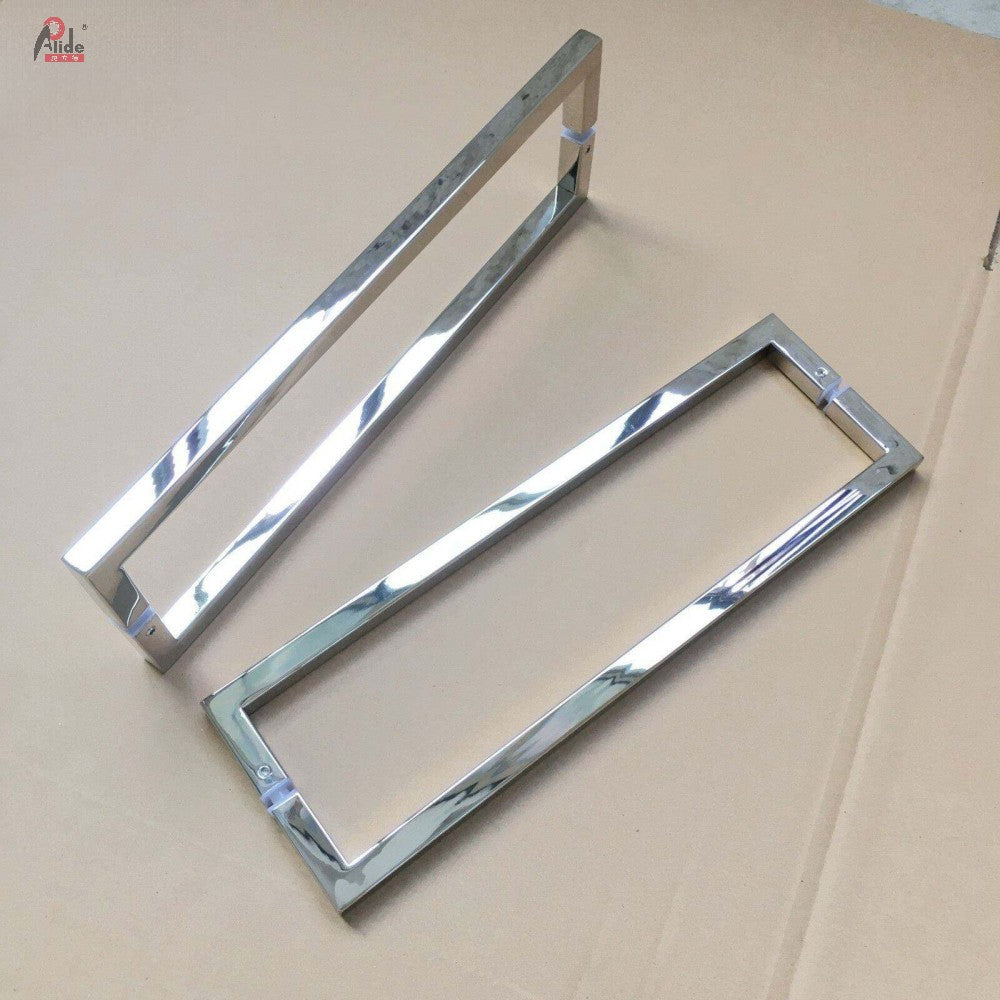 A842 Door Long Pull Handle square Glass Door Pull Handle Rest Room Shower Mirror Door Handle