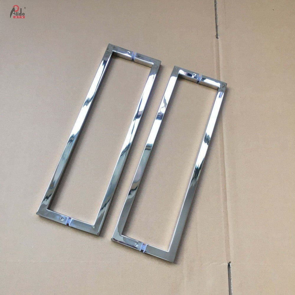 A842 Door Long Pull Handle square Glass Door Pull Handle Rest Room Shower Mirror Door Handle