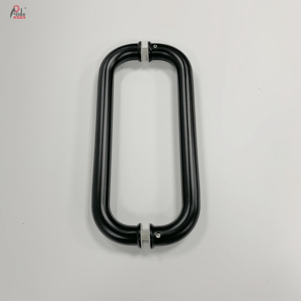 A915 Round Tube Bend Pull Handle - 19 Round Tube Bend Pull Handle - Matt Black - Bright Titanium Gold - Bright Rose Gold