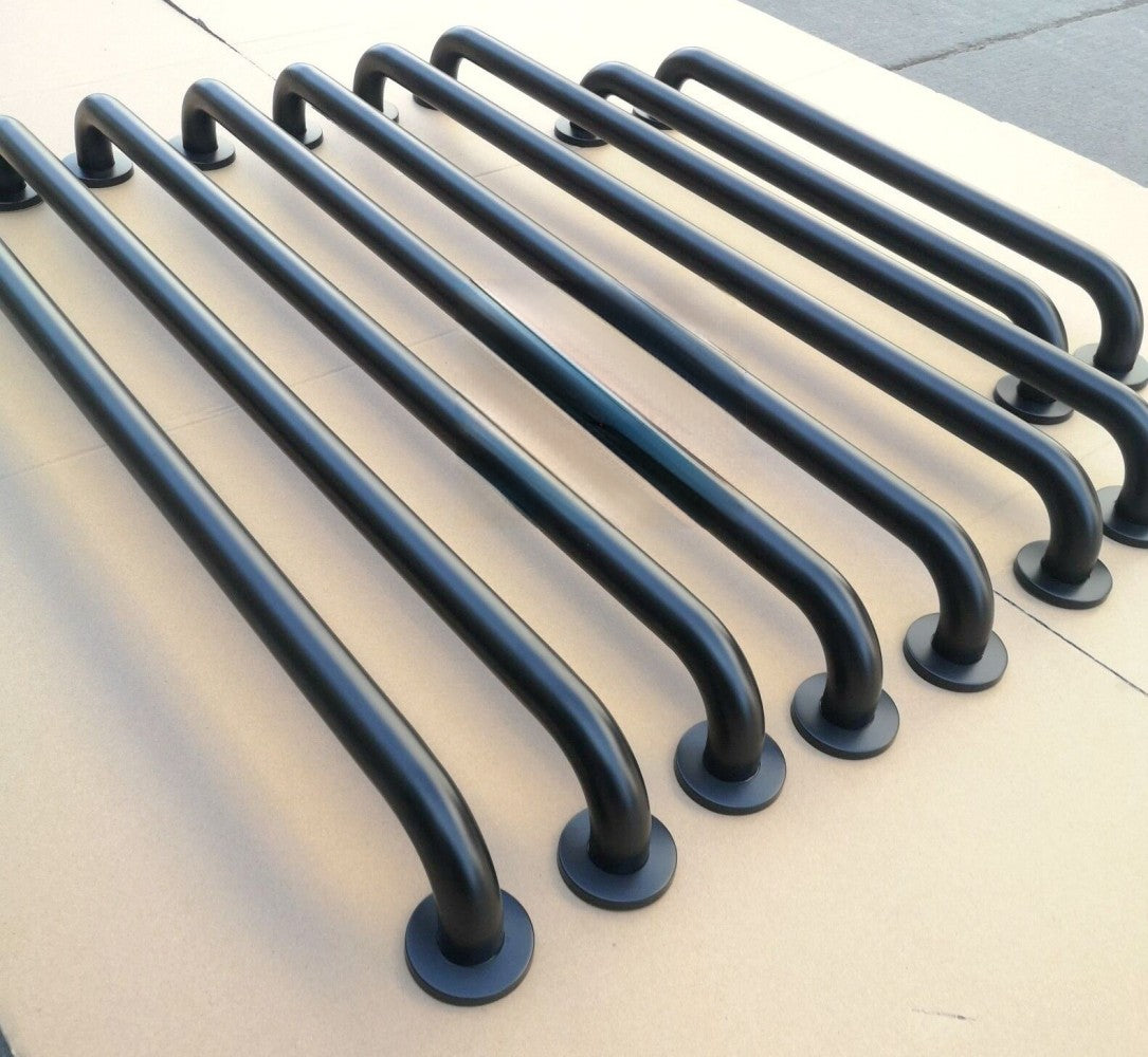 A916 Matte Black Single Glass Door Handle