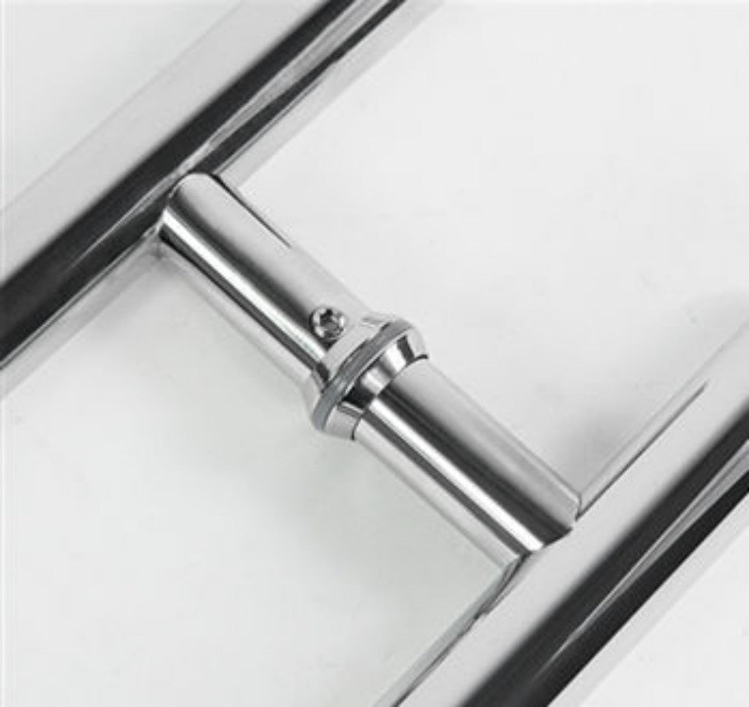 A917 Double Bevel Bright Finish Glass Door Handle