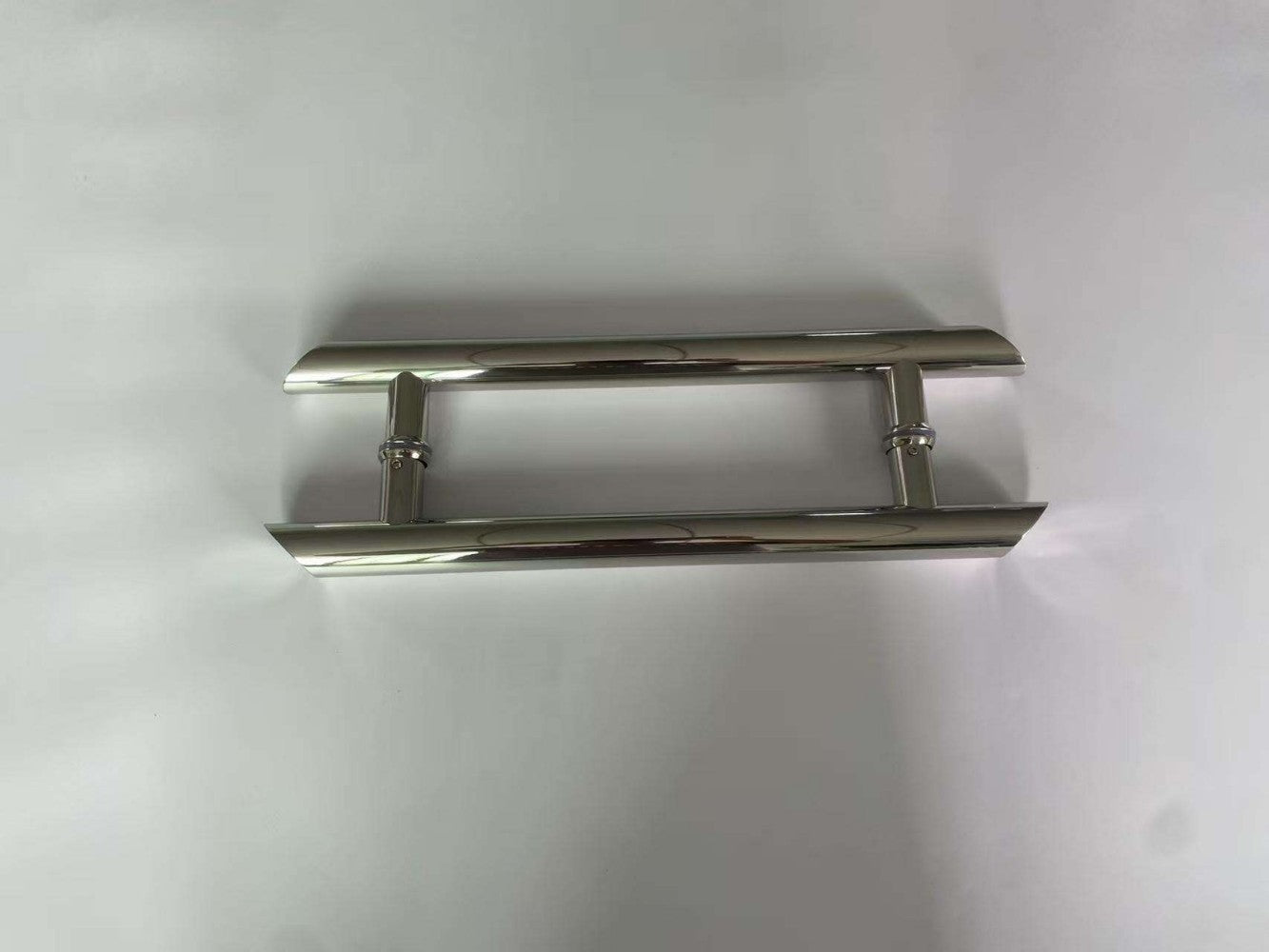 A917 Double Bevel Bright Finish Glass Door Handle