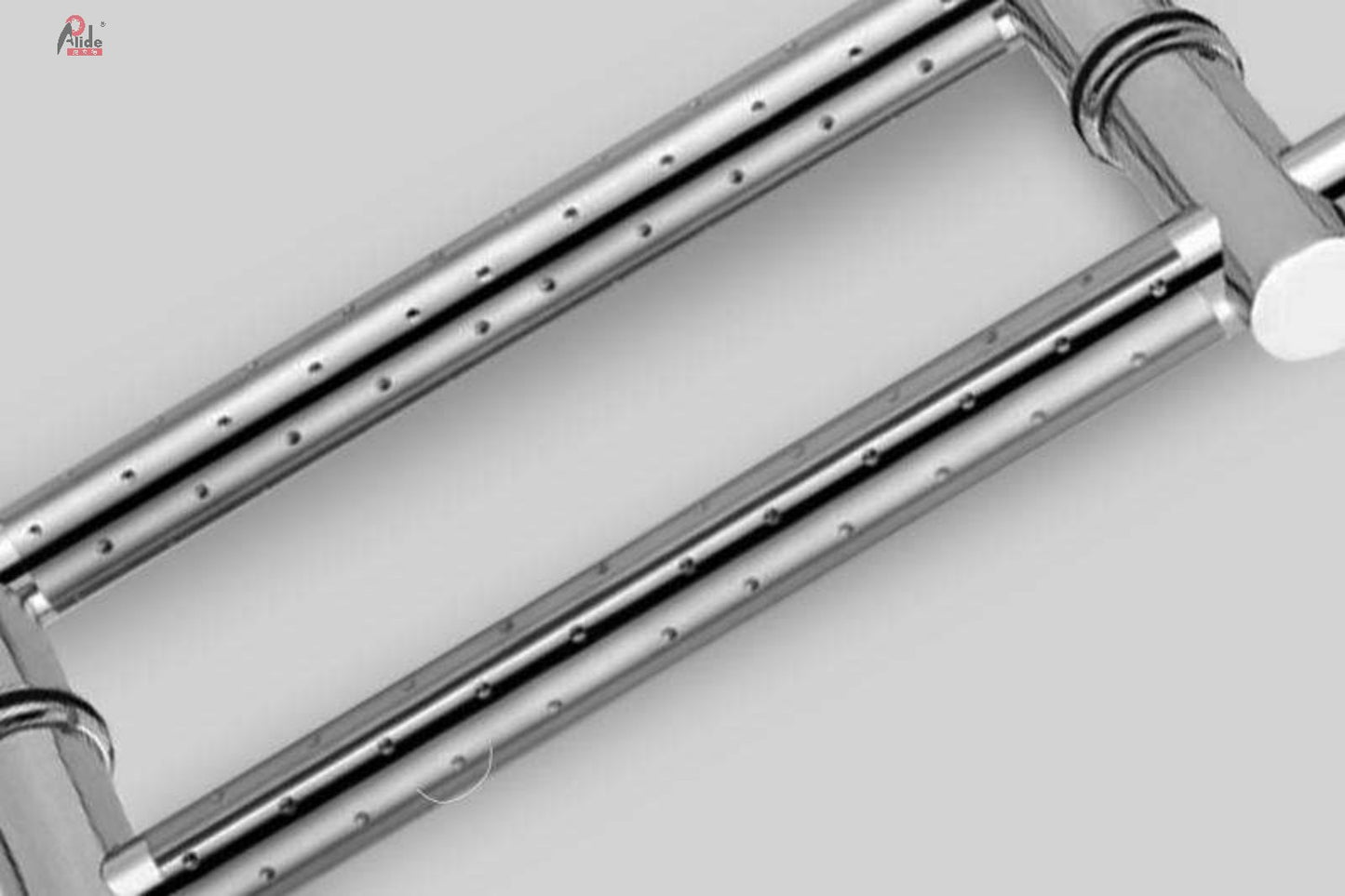 A921 Round Tube Pull Handle - Adjustable Hole Distance - Glass Door Handle