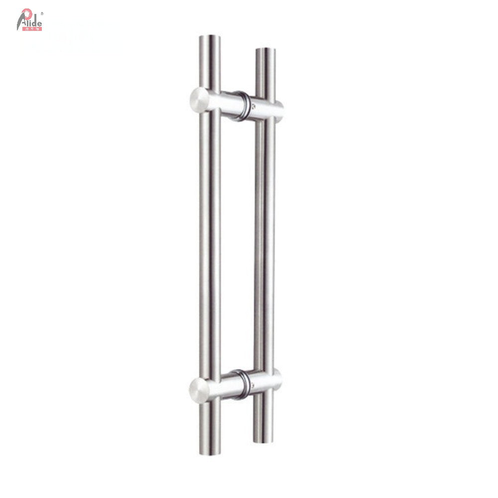 A921 Round Tube Pull Handle - Adjustable Hole Distance - Glass Door Handle