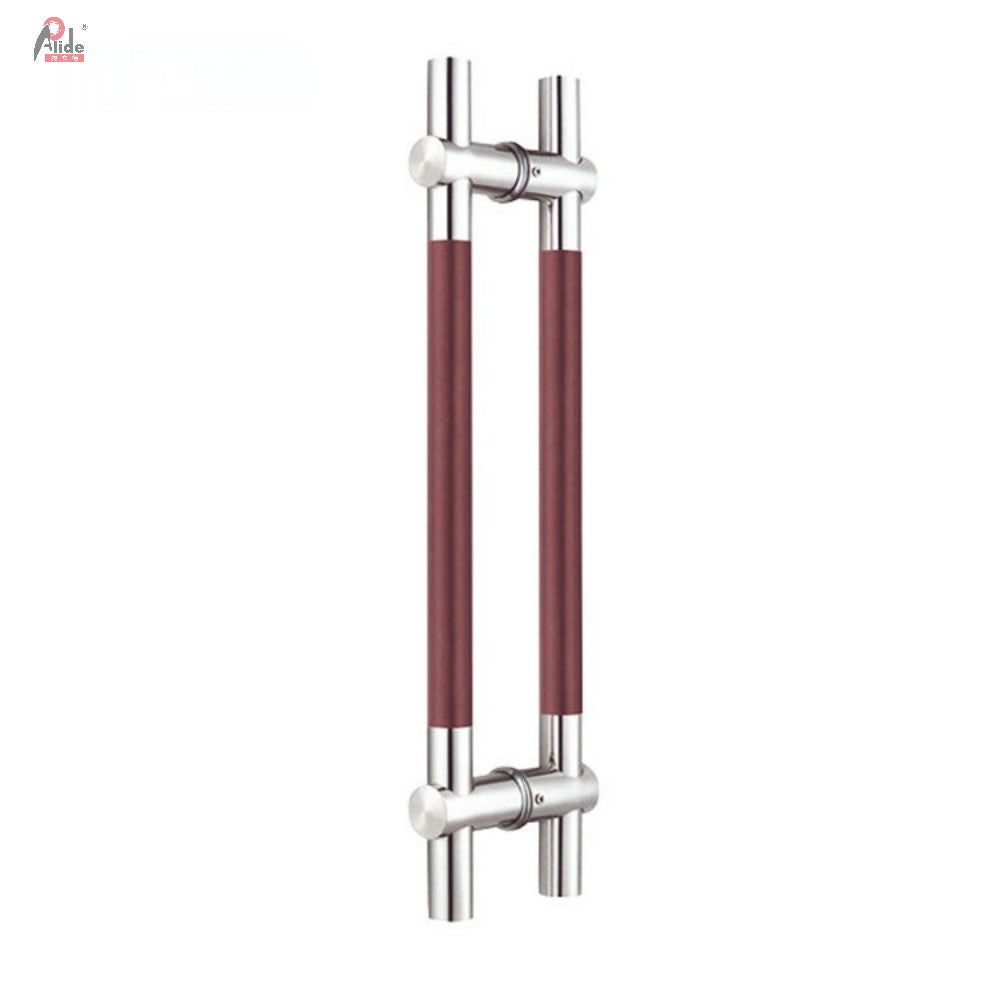 A921 Round Tube Pull Handle - Adjustable Hole Distance - Glass Door Handle
