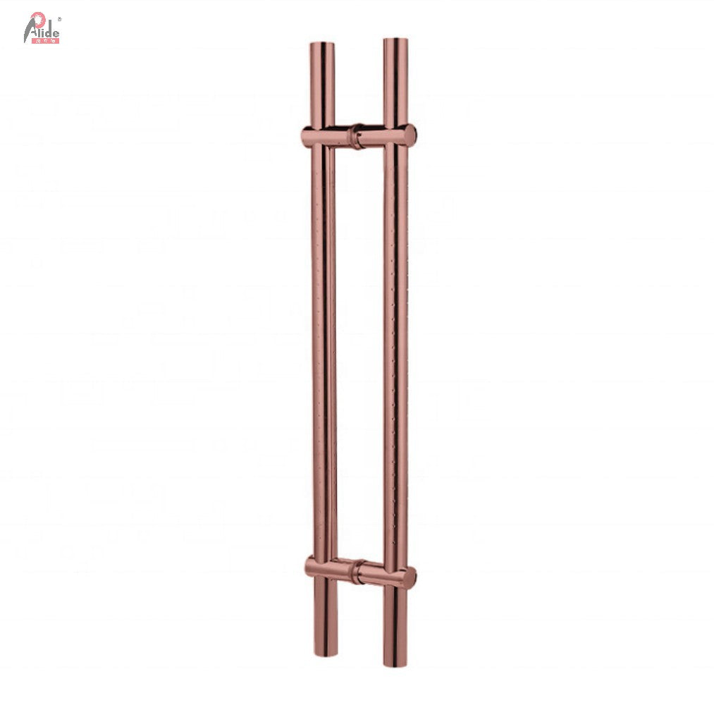 A921 Round Tube Pull Handle - Adjustable Hole Distance Handle - With Star Dot in the Middle - Rose Gold - Matt Black - Titanium Gold