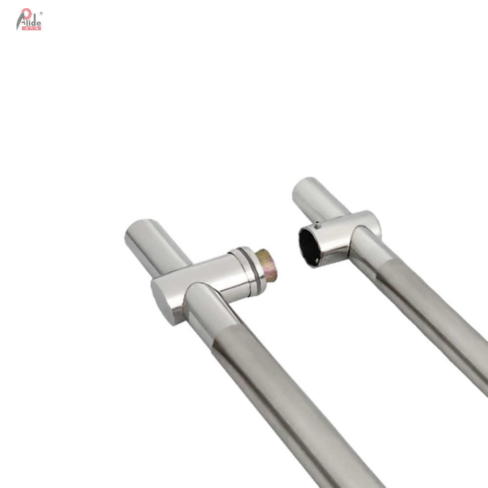 A929 - Glass Door Handle, Adjustable Hole Distance, No Dots