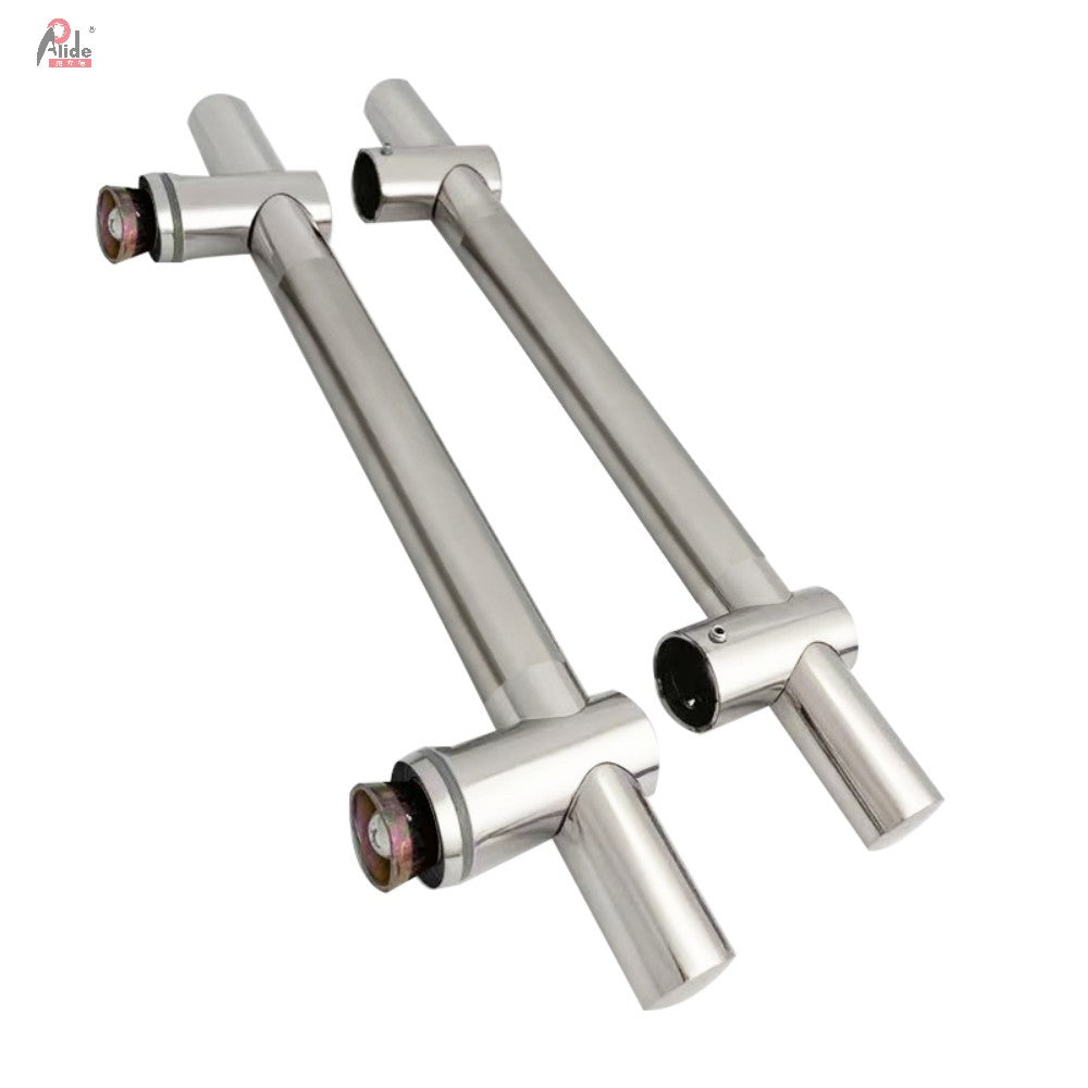 A929 - Glass Door Handle, Adjustable Hole Distance, No Dots