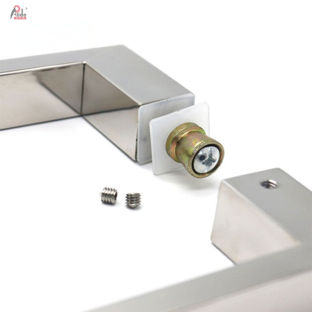 C222-13-25 Stainless Steel Square Tube Back-to-Back Glass Door Pull Handle