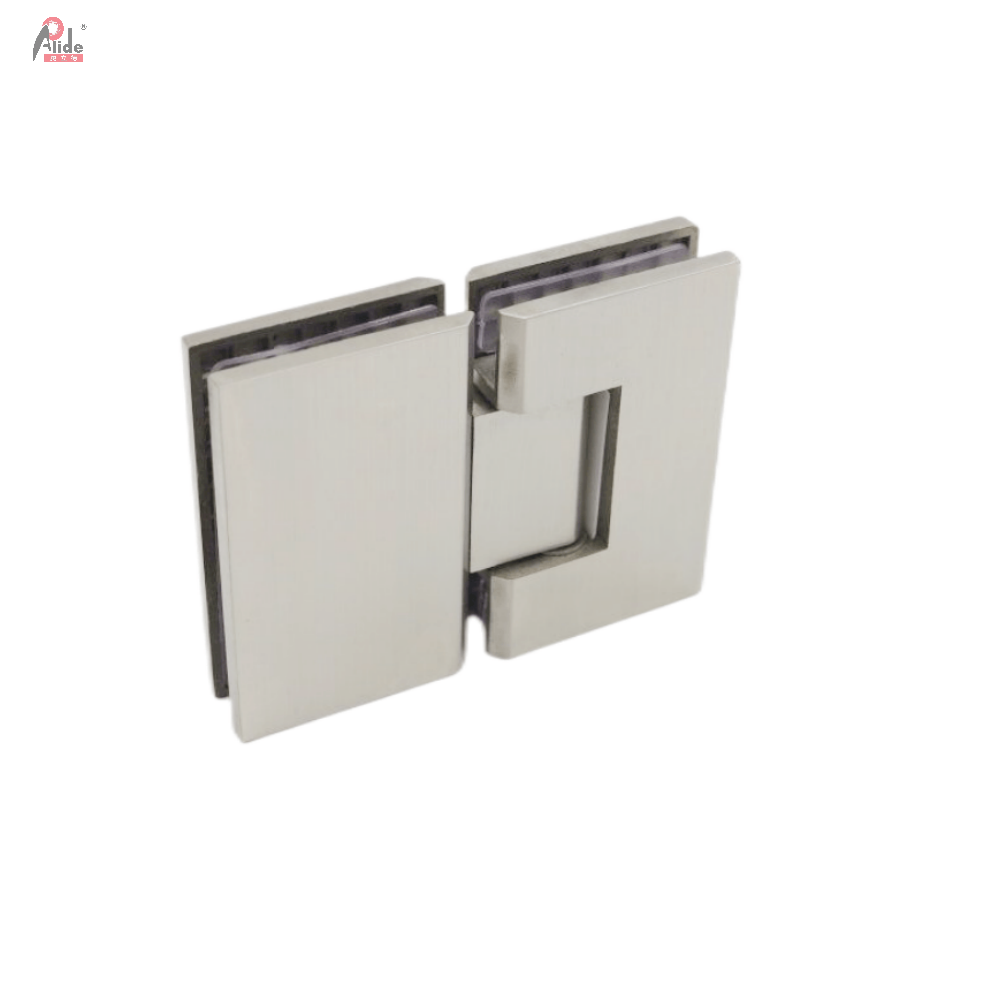 L01-Office Building Bathroom Glass Door Stainless Steel Sus304 Satin 180degree Door Hinge