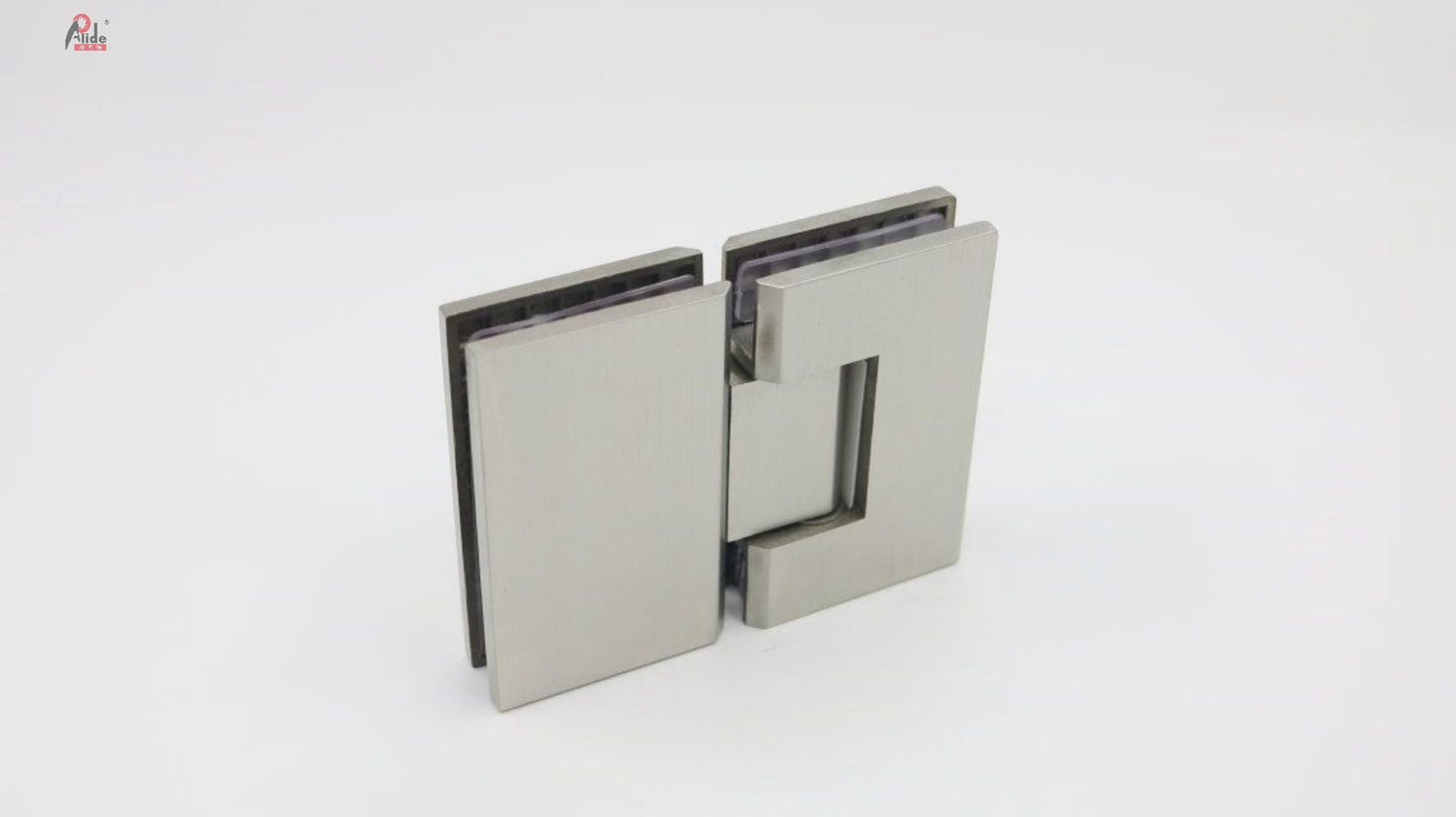 L01-Office Building Bathroom Glass Door Stainless Steel Sus304 Satin 180degree Door Hinge