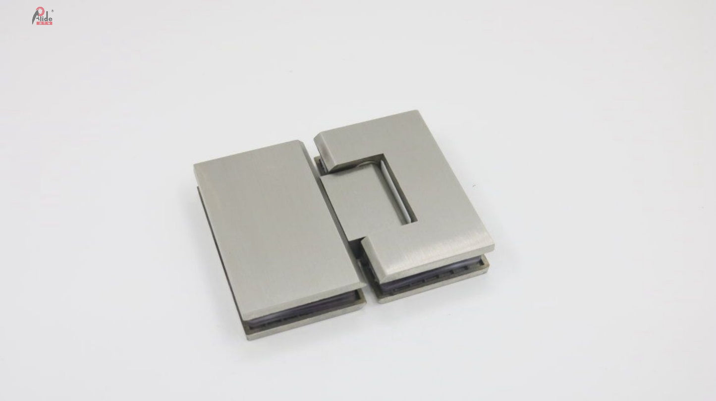 L01-Office Building Bathroom Glass Door Stainless Steel Sus304 Satin 180degree Door Hinge